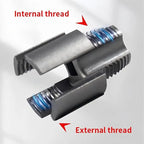 1/2" and 3/4" pipe thread cutting tool combo set — two tools side by side on white background