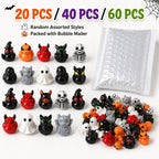 Mini Spooky Skull Devil Resin Duck Ornament