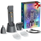Scttomon 3 in 1 Electric Body Hair Trimmer, Groin Groomer for Men Cordless, Waterproof Electric Shaver Nose Hair Trimmer, Ball Pubic Shaver for Male, Husband Gift for Birthday and Halloween & Christmas Comfort