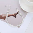 Exquisite multi-layered women's anklet
