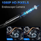 Automotive Borescope Camera – 4.3" HD Screen, 8 LED, IP67 Waterproof, 16.5FT/33FT
