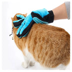 Pet Grooming Gloves – 255 Silicone Tips, 2-in-1 Deshedding & Massage Mitt for Dogs & Cats
