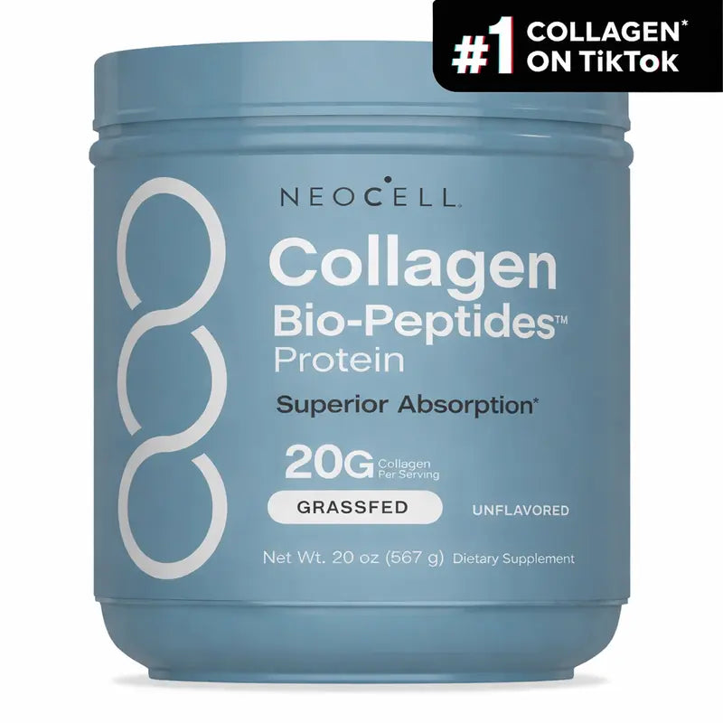 NeoCell Collagen Peptides Powder, Grass-Fed, 20 oz