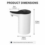 1 Count Smart Water Bottle Dispenser Pump, One-Touch Operation Low Noise Leak-Proof Design for Home Office Daily Use