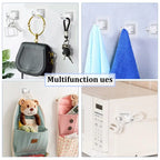 Multifunction use: hanging bags, keys, towels, and cable management on walls