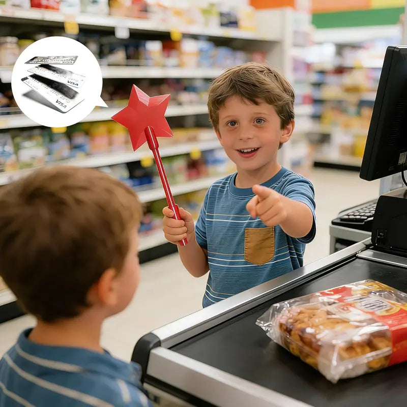 Magic Pay Wand — 3D Printed Tap-to-Pay Credit Card Holder Star Wand