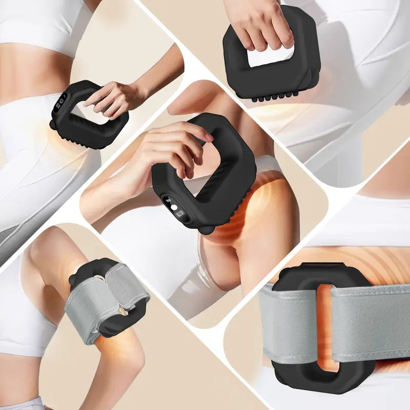 ADDWIN Fascia Ring R10 Mini Muscle Recovery Massager, Adjustable Strap Fits Up to 55in Waist, Cordless & Rechargeable, for Waist & Back