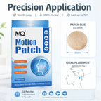 MQ Non-Drowsy Herbal Motion Sickness Relief Patches, 10 Pieces Behind-Ears Self-Adhesive Plasters, 72H Long-Lasting Soothing Heat Packs, Car & Travel Relief Essentials for Alternative Herbal Medication