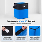 Collapsible Storage & Moving Bag - Extra-Large Space-Saving Organizer for Home, Bedding, Clothes & Moving Supplies