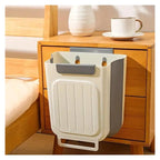 Foldable Hanging Trash Can Grey 1.6 Gallon