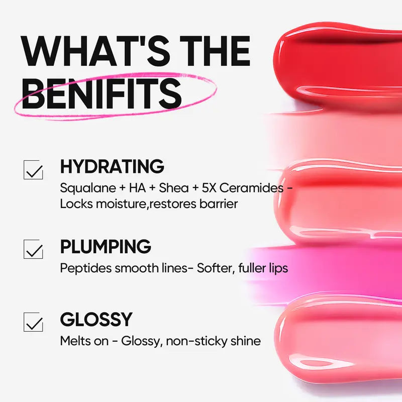 SKINTIFIC Hydrating Brightening Lip Serum with Hyaluronic Acid & Peptide