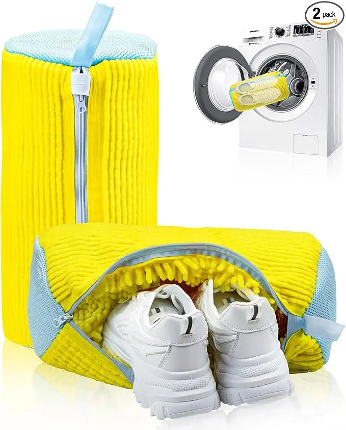 Washing Machine Shoe Cleaning Bag—Protects footwear during the wash cycle.