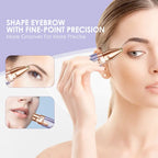 VG VOGCREST 2-in-1 Eyebrow Shaper & Facial Hair Remover with LED Light, Rechargeable Painless Precision Trimmer for Face & Lips