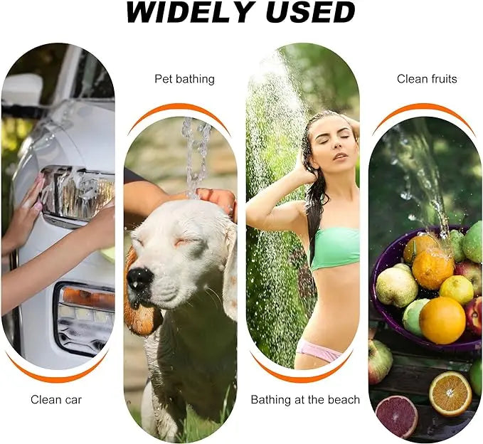 Widely used for car washing, pet bathing, beach showering, and cleaning fruits