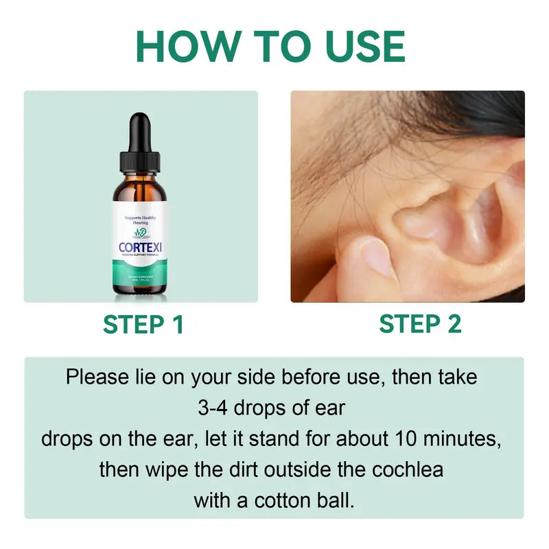Tinnitus Relief Ear Drops – Gentle Earwax Removal, Soothing Ear Discomfort and Ringing, Daily Ear Care Solution