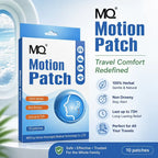 MQ Non-Drowsy Herbal Motion Sickness Relief Patches, 10 Pieces Behind-Ears Self-Adhesive Plasters, 72H Long-Lasting Soothing Heat Packs, Car & Travel Relief Essentials for Alternative Herbal Medication
