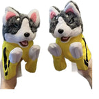 Interactive Electric Husky & Cat Plush Hand Puppet