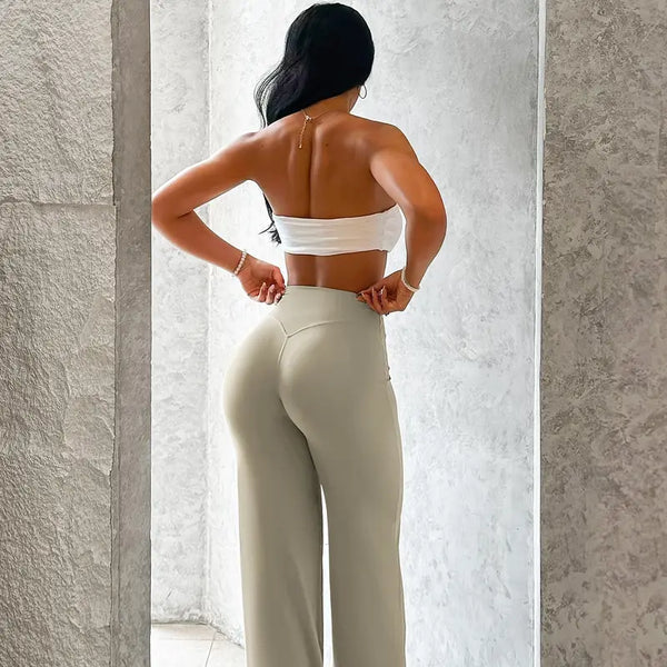 High-Waist Wide-Leg Yoga Pants