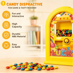 Press-to-Drop Candy Dispenser Picture Frame - Rectangle Wall-Mount Photo Decor, Casual Multi-Functional Accessory, Dispenser Included, Kids' Fun Gift, Party Surprise, Pet Treat Holder