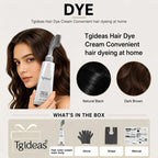 Tgideas Hair Dye Comb & Cream – Gentle Grey Coverage with Hyaluronic Acid