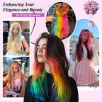 FXMONGYI Colored Hair Extensions