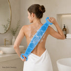 Silicone Bath Brush – Double-Sided Exfoliating Back Scrubber with Long Strap & Soft Bristles