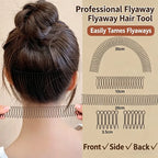 U Shape Hair Finishing Fixer Comb Set (3 Pieces) – Stretchable Flyaway Hair Pins with Wavy Spring Design