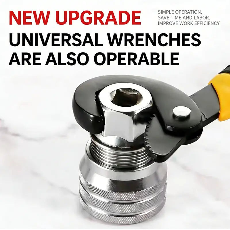 Multi-Function Universal Socket Wrench – Adjustable 10–19mm for Ratchet & Power Drill