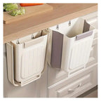 Foldable Hanging Trash Can Grey 1.6 Gallon