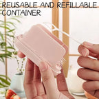 Travel Dental Floss Pick Dispenser Case — Auto Pop-Up, Portable & Refillable