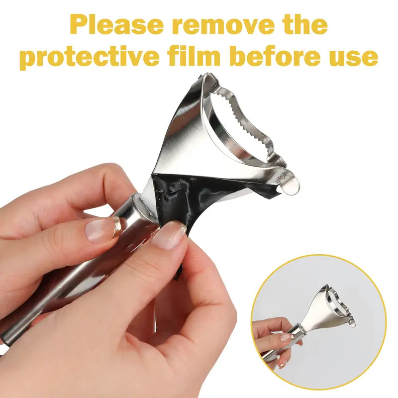 Stainless Steel Corn Peeler & Kernel Stripper 2-Pack – Ergonomic Corn Cob Thresher for Fast, Easy Kernel Removal