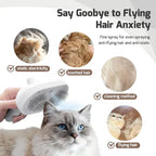 3-in-1 Steam Pet Grooming Brush – Self-Cleaning, Anti-Static Mist, Bionic Anti-Scratch Pins | Dogs & Cats (White)