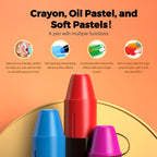 Jar Melo Jumbo Silky Twist Crayons for Toddlers