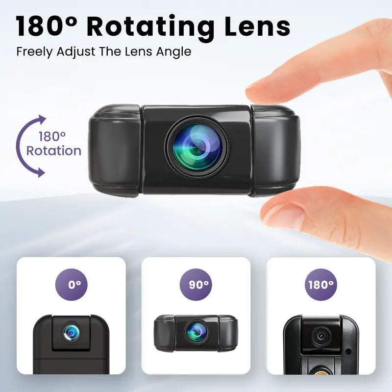 FlyCloud 7 Body Camera – 1080P HD, Night Vision, Wi-Fi, AI Motion Detection, Free 16GB TF Card