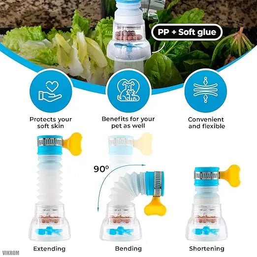 Faucet Filter Set — 360° Rotating Water Purifier & Extender for Kitchen & Bathroom