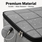 Spacious Moving Storage Bin, Zippered Organizer for Quilts, Bedding & Sweaters