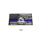 Code 4 Thin Blue Line Flag Sticker – Honor Respect Support, Weatherproof UV Fade-Resistant Vinyl| Car Truck Laptop Helmet | Back the Blue Cop Gift