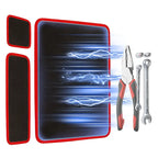 SEESE 3PC Flexible Magnetic Tool Mat & Tray Holder Set - PVC Non-Slip Magnetic Tool Tray for Garage, Workshop & Auto Repair