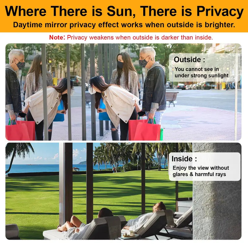 Blocks 94% UV rays and 87% IR heat - protects skin and furniture