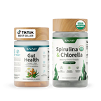 Gut Health Bundle，The 2-in-1 Gut Reset & Cellular Detox Duo: Spirulina & Chlorella Blend，Soothe &amp; Restore Gut Health