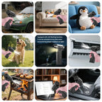 PeakPulse Gear CC41 Electric Compressed Air Duster - 130,000 RPM Rechargeable Cordless Turbo Blower for Cars, PC, Keyboard & Home Cleaning