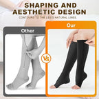 🏃‍♂️ EasyZip Compression Socks – Zipper Support Socks for Swollen Legs & Everyday Comfort 👣💙