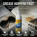 QIFOR Multi-Purpose Foam Cleaner – Heavy-Duty Grease & Stain Remover, No-Scrub Foaming Action, Lemon Scent | Safe for Car, Kitchen, Marble, Bathroom, Aluminum