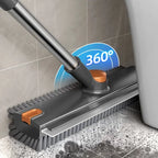 GLUMZRK 3-in-1 Floor Scrub Brush with Long Adjustable Handle