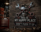 🔥Father’s Day 49% Off 💀"This Is My Happy Place" Garage Wall Sign
