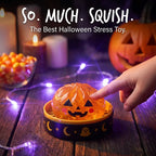 Halloween Squishy Toy Set – Slow Rising Stress Relief Fidget Toys with Steamer Bases