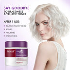 Karseell Maca Power Purple Hair Mask – Toning Conditioner for Blonde, Silver & Gray Hair 16.9 oz