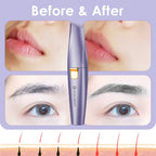 VG VOGCREST 2-in-1 Eyebrow Shaper & Facial Hair Remover with LED Light, Rechargeable Painless Precision Trimmer for Face & Lips