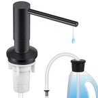Sink Soap Dispenser with 47" Extension Tube – Stainless Steel Built-In Pump for Kitchen & Bathroom