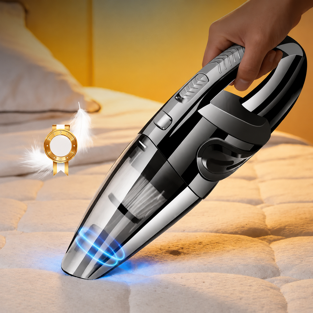 Mini Cordless Handheld Vacuum Cleaner – Powerful Suction for Pet Hair, Car & Home